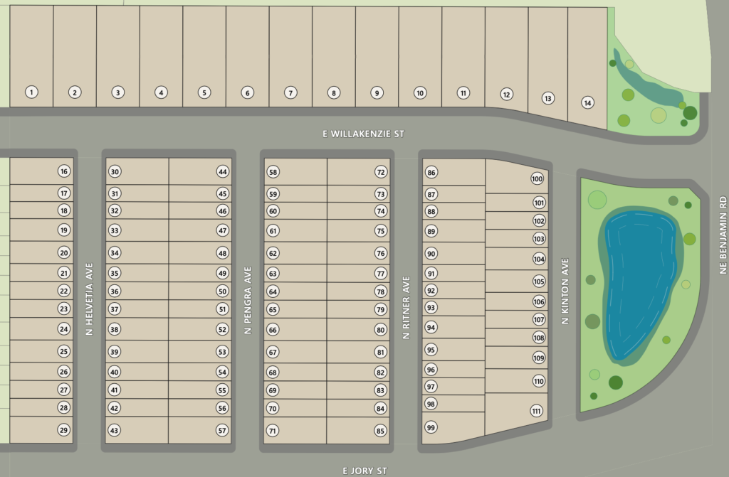 Map of Crestview Green Development