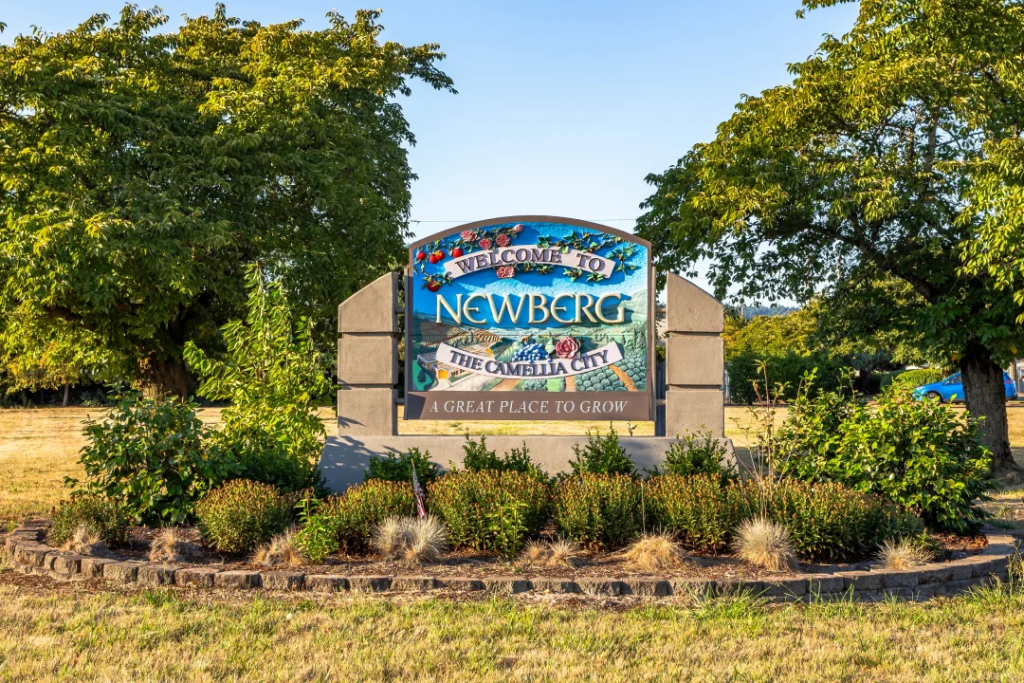 City of Newberg sign